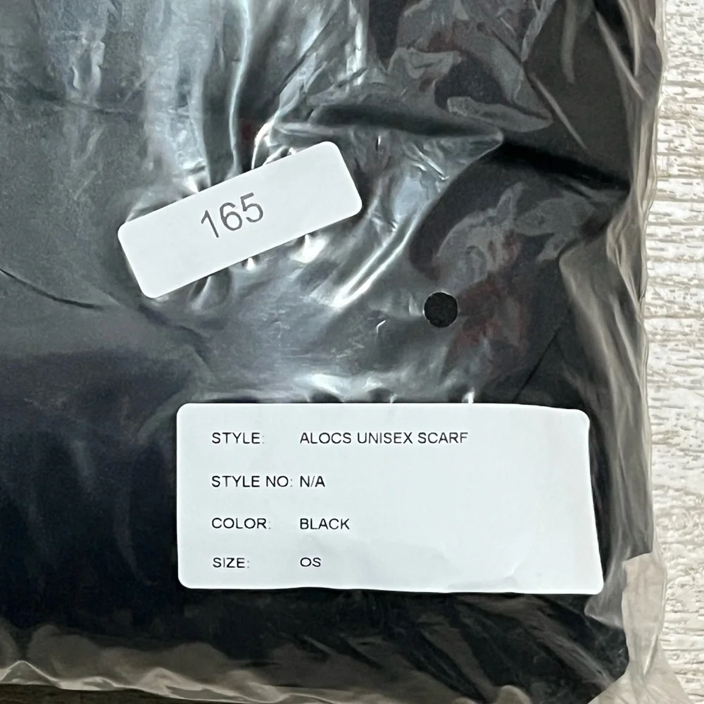That's A Awful Lot Of‎ Cough Syrup Puffer Scarf Unisex Black NWT